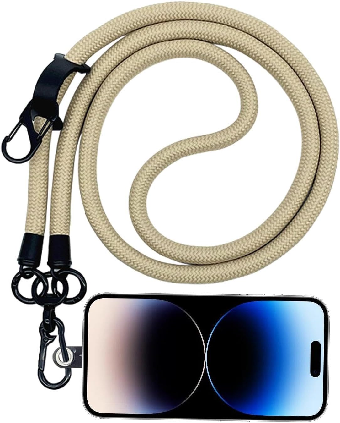 Thick Rope Phone Lanyard 10MM Mobile Strap Neck Holder Compatible with Apple Compatible with Samsung - Image 6