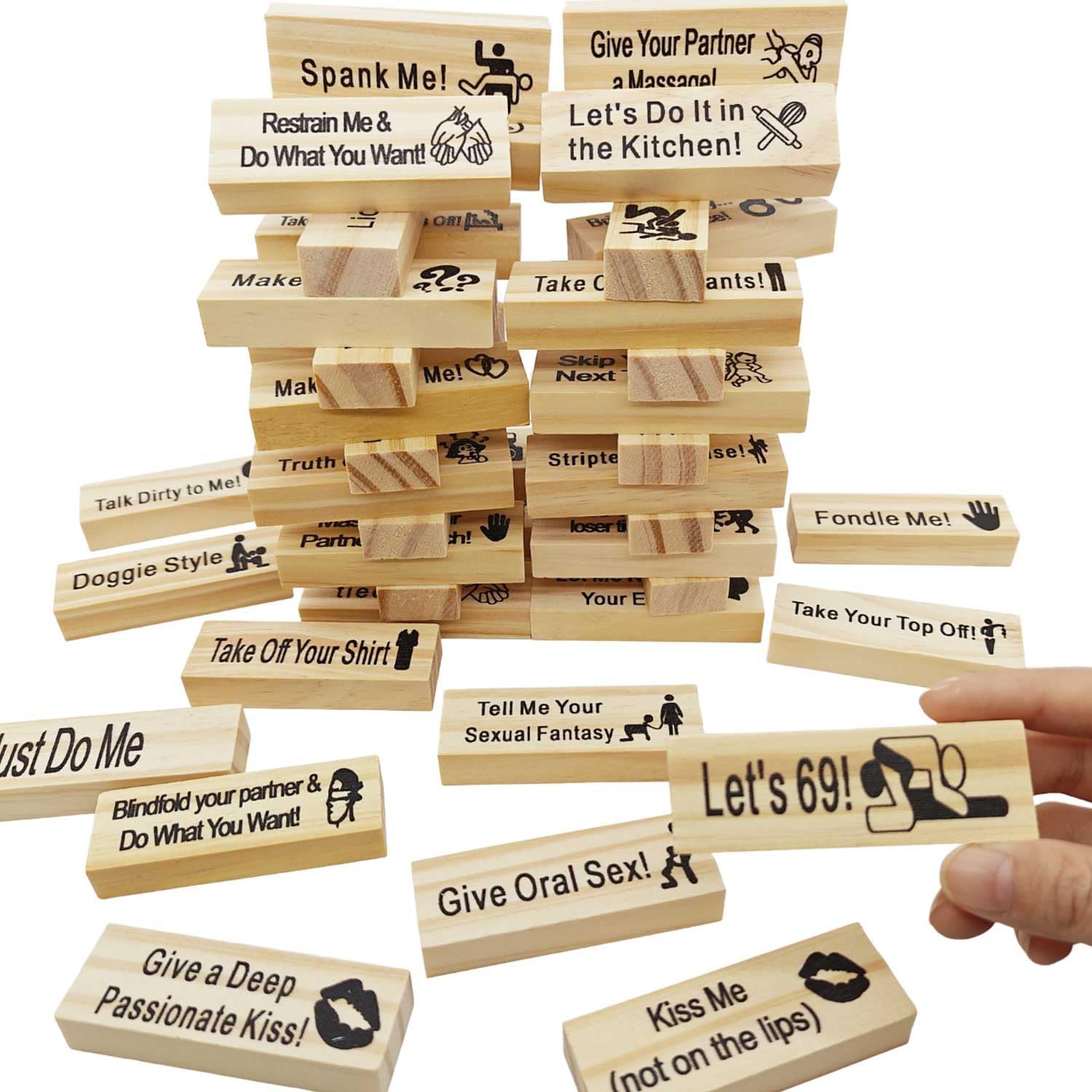 Jenga Block Tower Game for Couples - Image 3
