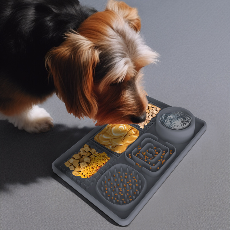 Dog Lick Mat Pink Square Food Bowl - Image 3
