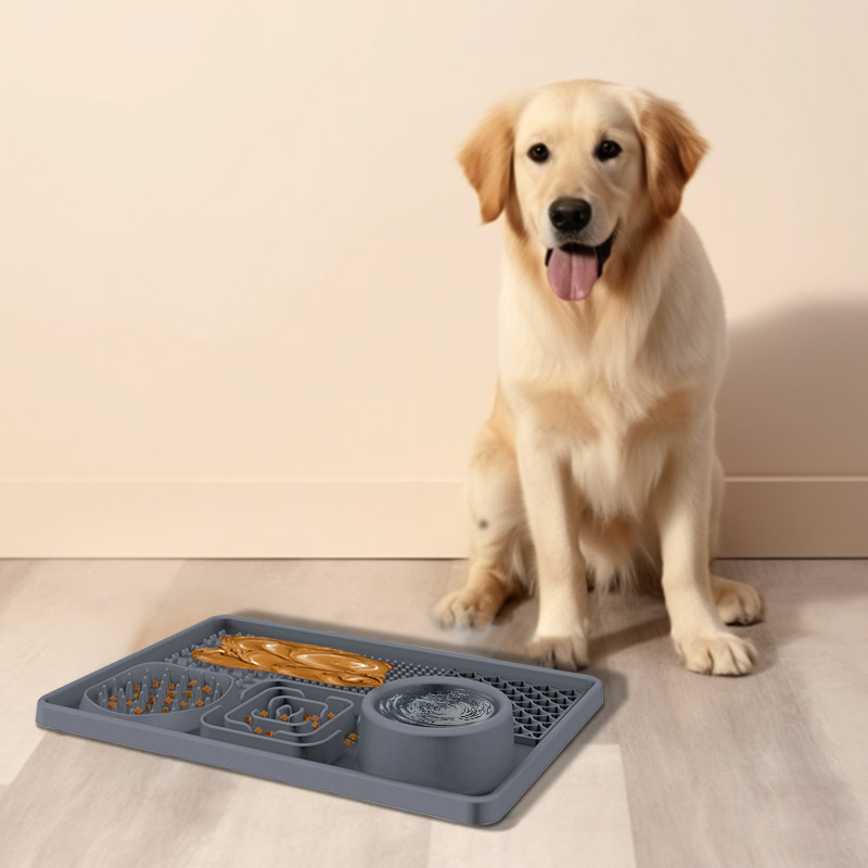 Dog Lick Mat Pink Square Food Bowl - Image 5
