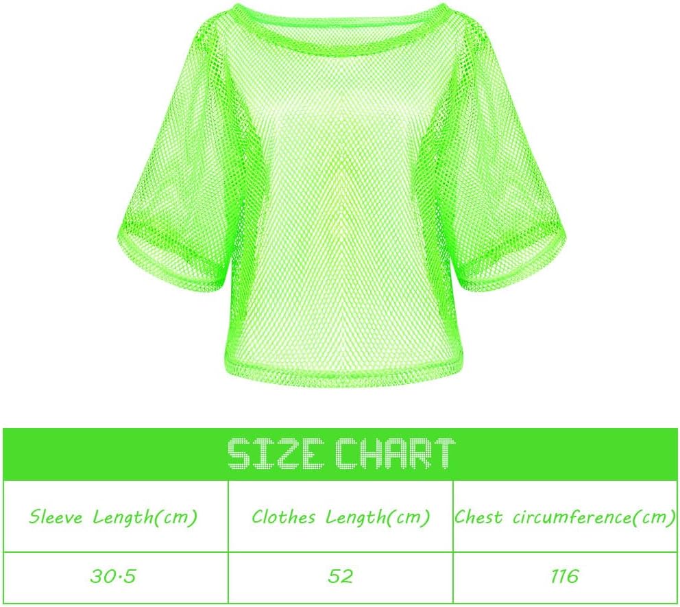 80s Neon Party Clothes Costume Accessories Set, 1980s Retro Theme Party Decoration Outfit for Women Girls B 1PCS - Image 2