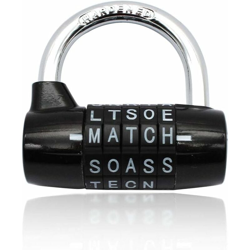 Waterproof and Rustproof 5 Letter Combination Lock for Cabinets, Schools, Businesses, and Homes - Image 1