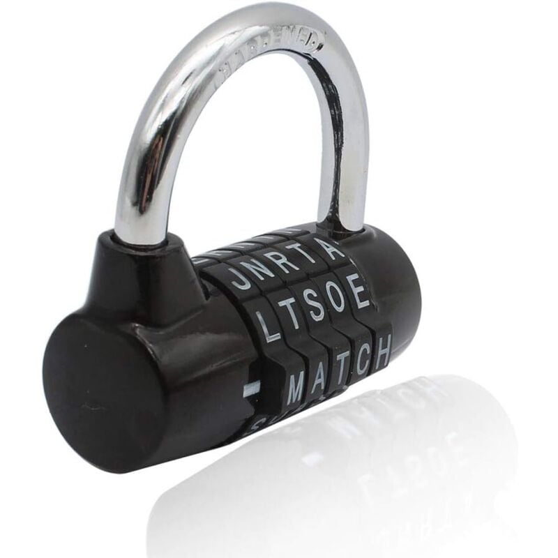 Waterproof and Rustproof 5 Letter Combination Lock for Cabinets, Schools, Businesses, and Homes - Image 2