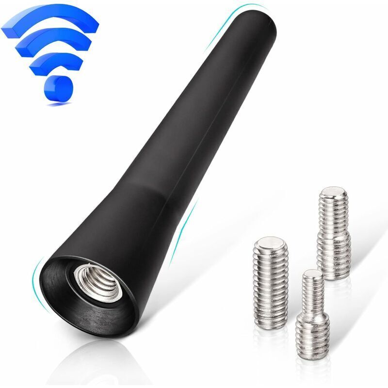 Car Antenna FM DAB Car Radio Antenna 6.5 cm Mini Short Car Antenna with Powerful FM/AM/DAB Reception Function, - Image 1