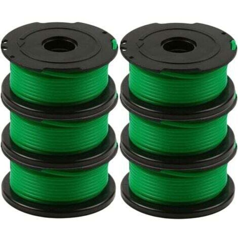 Pack of 6 spools of line for Black and Decker GL7033, GL8033, GL9035 grass trimmer, 6 m, - Image 2