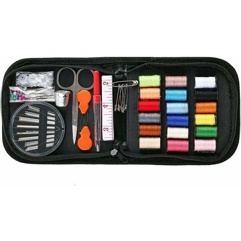 Sewing Kit 52 Accessories with 18 Thread Spools Black Box for Beginners Kids Adults Travel Compatible with Sewing Machines - Image 5
