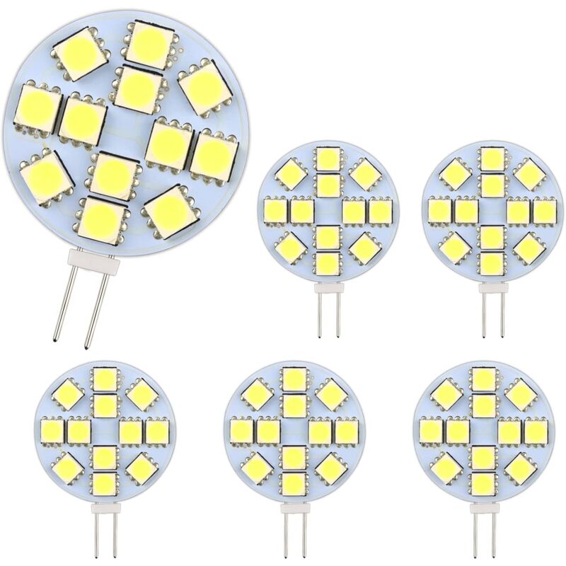 G4 LED Bulb Cool White 6000K Non-Dimmable 6-Pack - Image 1