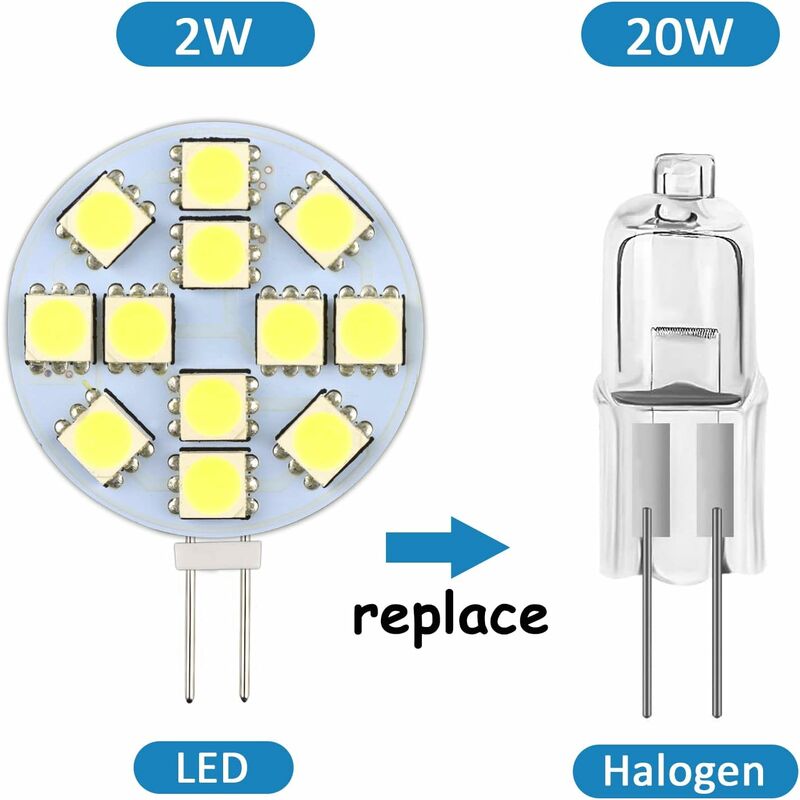 G4 LED Bulb Cool White 6000K Non-Dimmable 6-Pack - Image 4