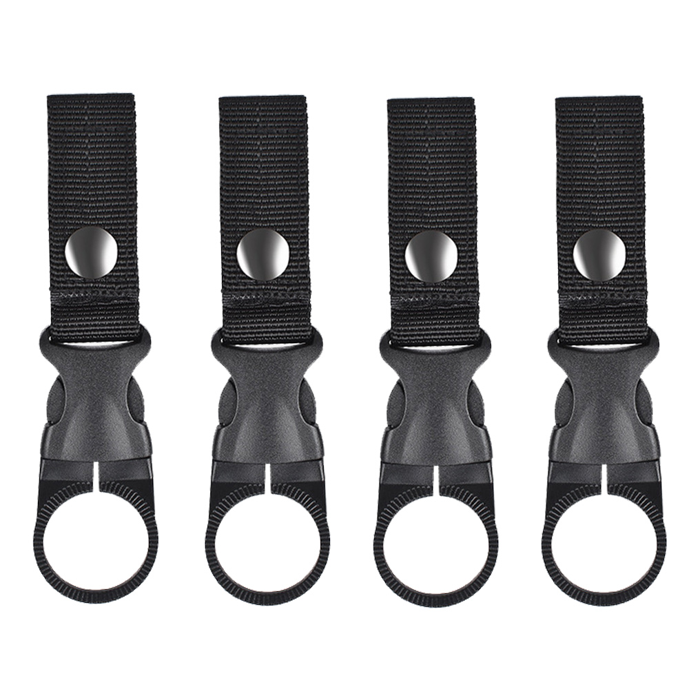Carabiner Hook Water Bottle Holder 4 Pack Portable Hanging Bottle Carrier - Image 1