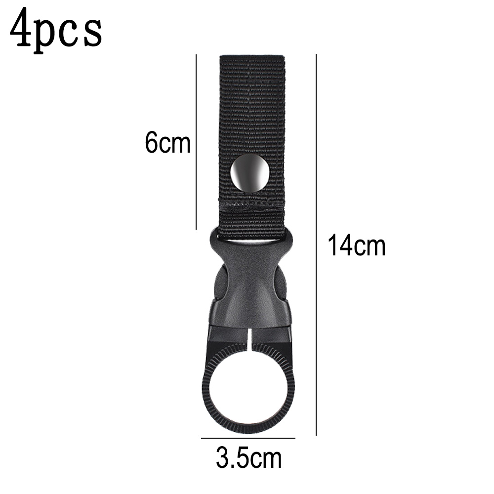 Carabiner Hook Water Bottle Holder 4 Pack Portable Hanging Bottle Carrier - Image 2