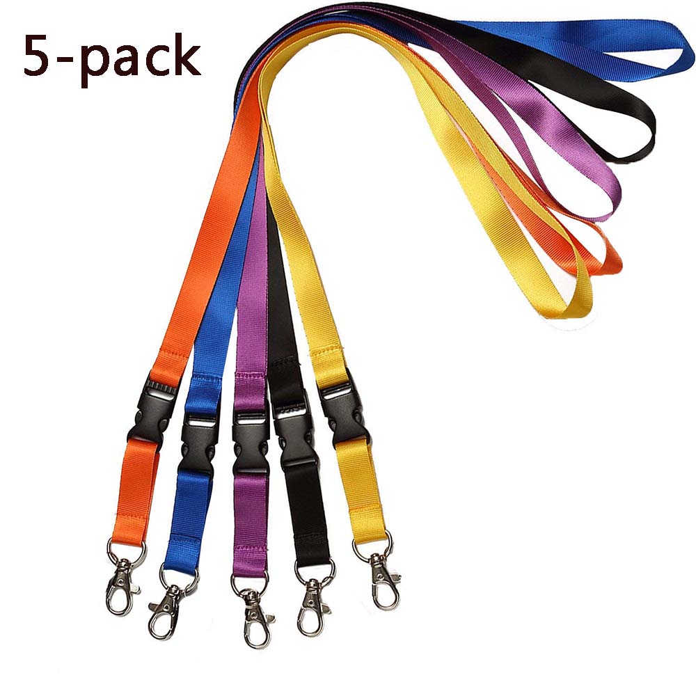 5-pack Neck Warmers with Removable Buckle - Orange, Blue, Purple, Black, Yellow, SU-CYL-0598 - Image 1