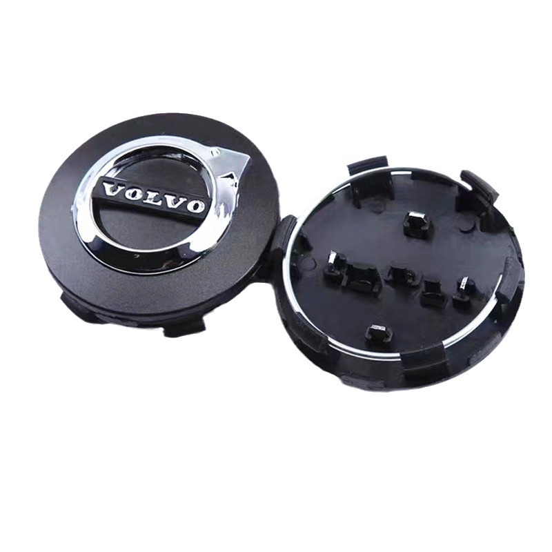 Volvo Hubcaps 64mm Set of 4, Black - Image 1