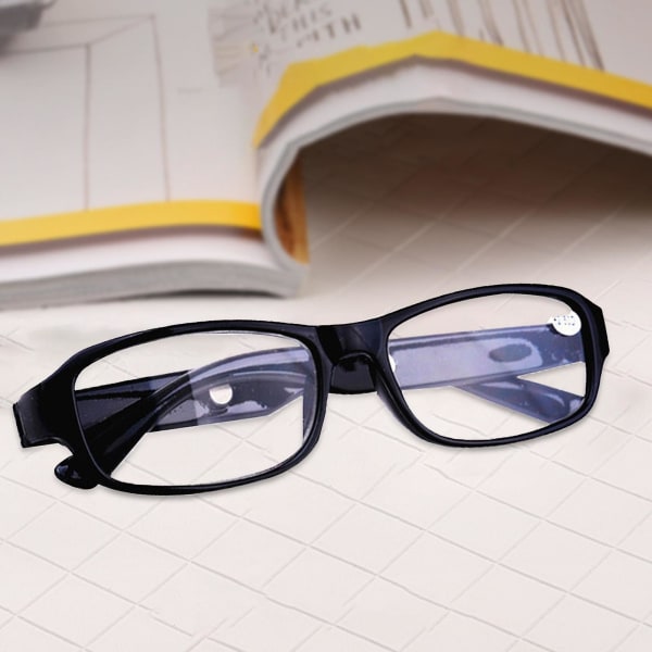+4.5 to +6.0 Optical Reading Glasses, Black Frame, 1 Pair Black 5.5 - Image 3