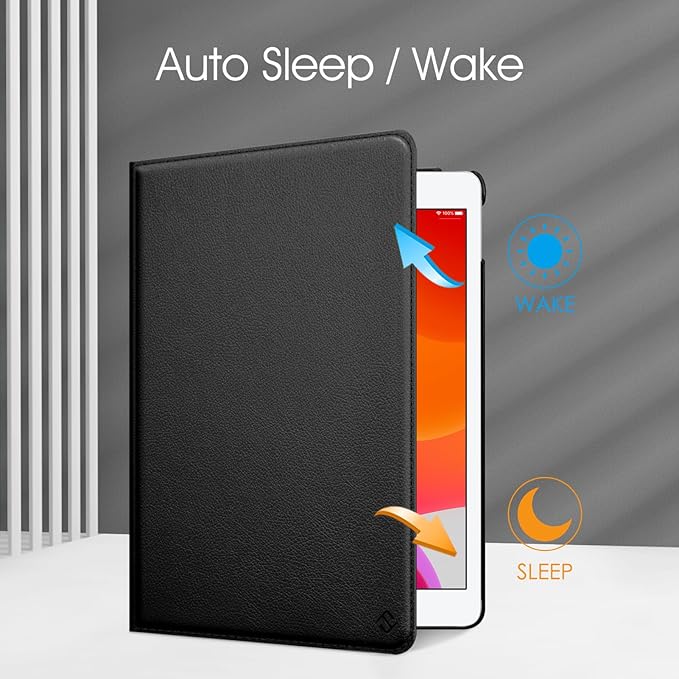 Fintie Rotating Case for iPad 10.2 inch iPad 9th 8th 7th Gen 360 Degree Auto Wake Sleep Black - Image 3