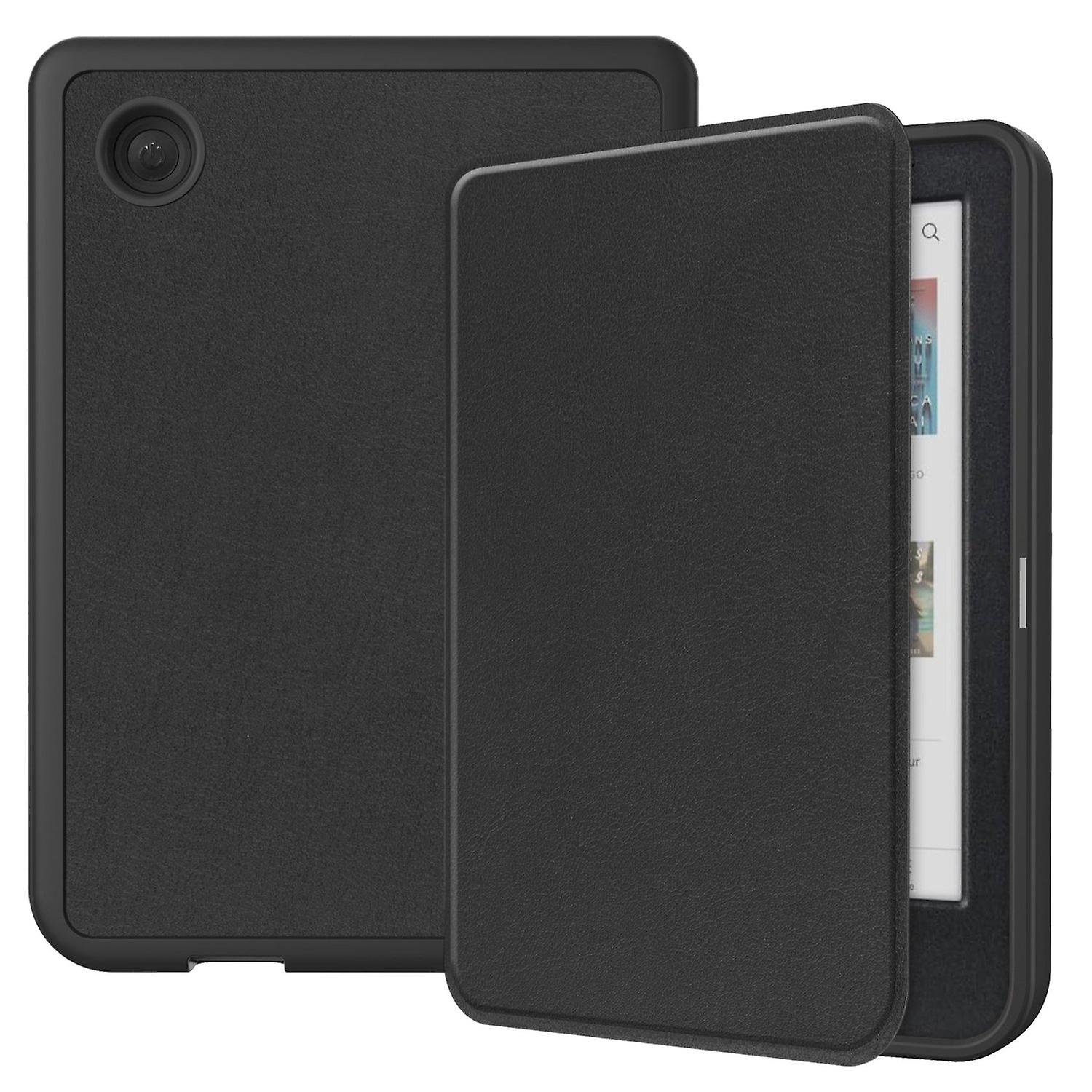 KOBO Clara Colour Compatible Leather Case Caster Black LGL - Image 1