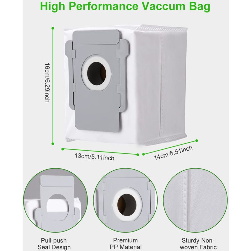 iRobot Roomba Clean Base Vacuum Bags 10-Pack Compatible with i3 i4 i6 i7 i8 j7 S9 E5 E6 E7 - Image 2