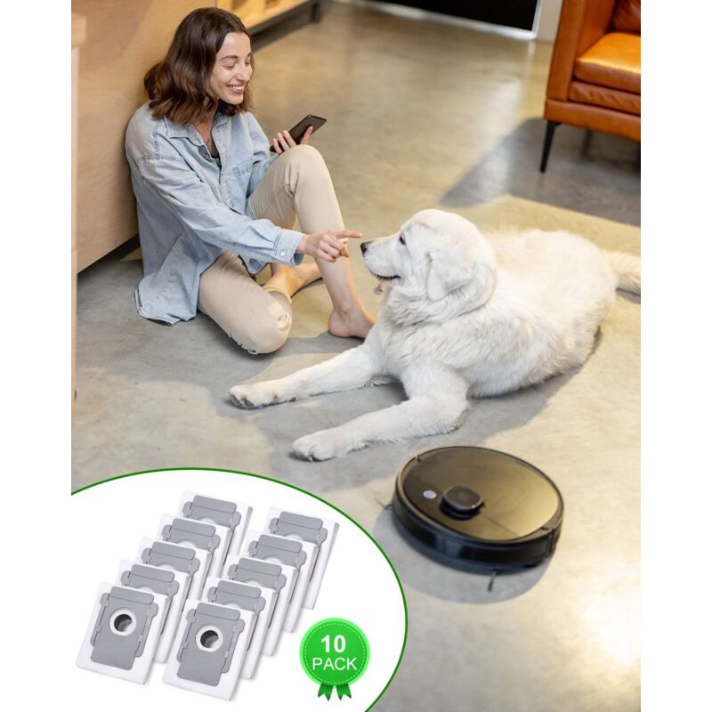 iRobot Roomba Clean Base Vacuum Bags 10-Pack Compatible with i3 i4 i6 i7 i8 j7 S9 E5 E6 E7 - Image 4