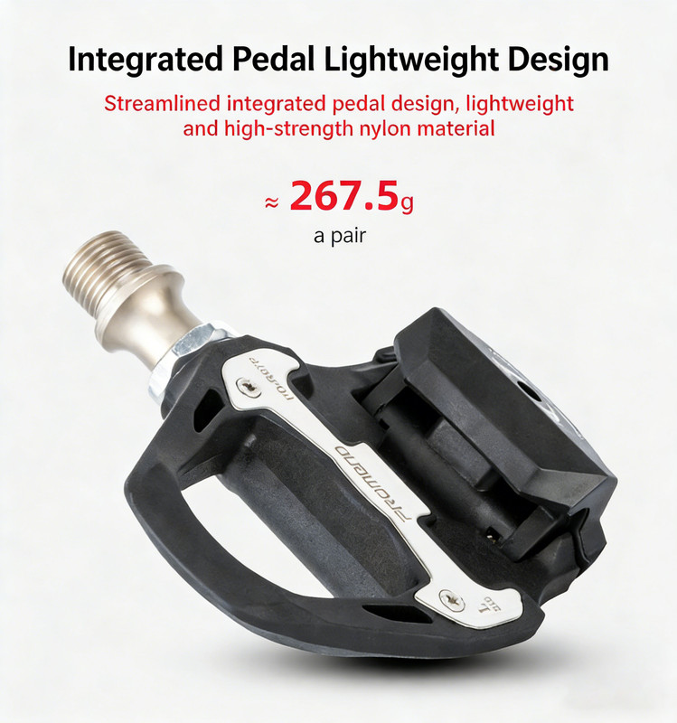 PROMEND bicycle clipless pedals, compatible with SHIMANO SPD-SL system - Image 3