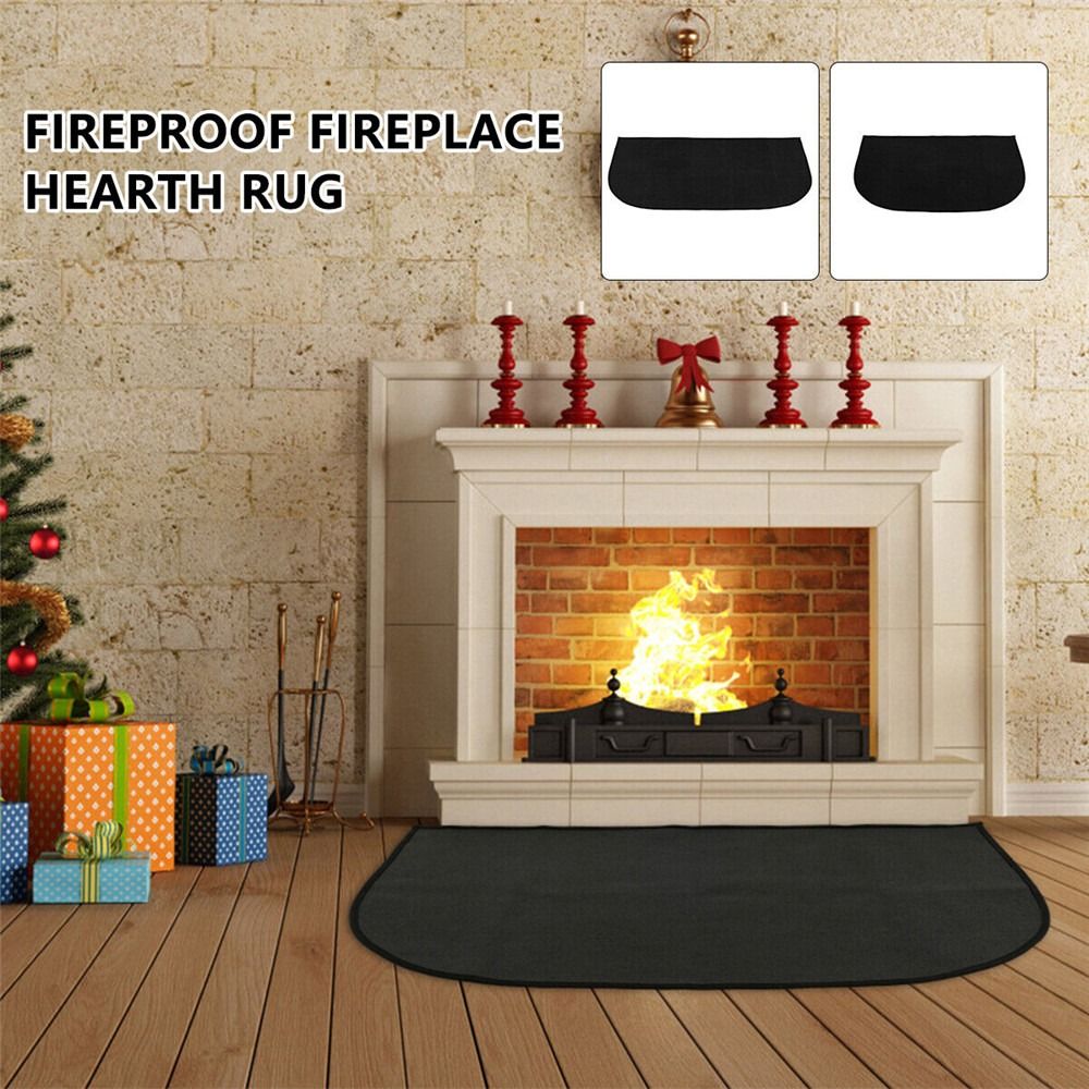 Fireproof Mat for Fireplace, Hearth & Grill Floor Protector 50X80CM - Image 2