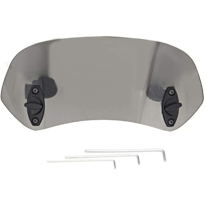 Motorcycle Windshield Wind Deflector - Adjustable Clip-On Tawny Windscreen Accessories - Image 1