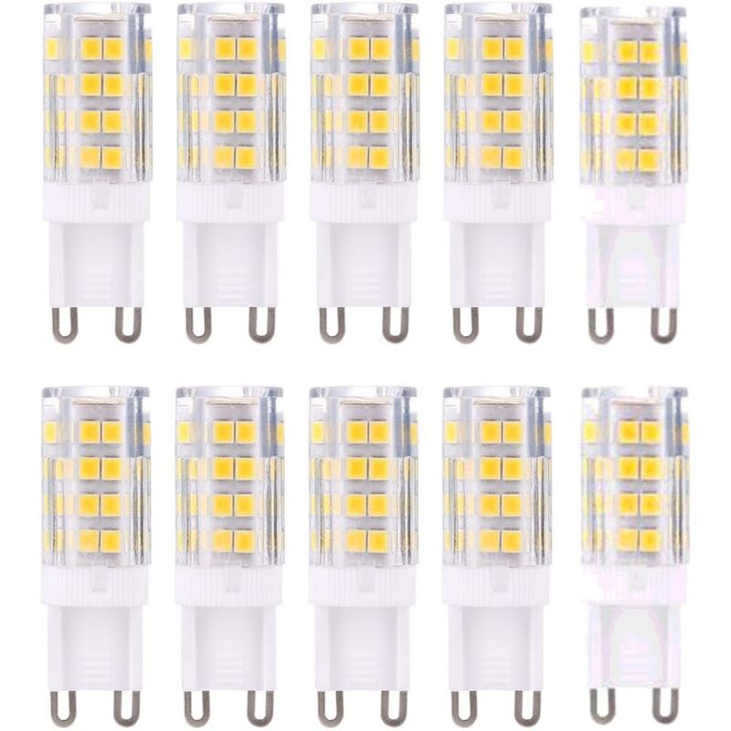 G9 LED Bulbs 10-Pack Warm White 3000K 5W Equivalent to 40W Halogen Bulbs 420 Lumen Non-Dimmable - Image 1