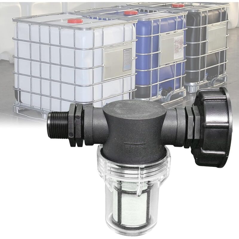 Rainwater Harvester Garden Hose Connector 1000L Tank Filter Adapter S60x6 3/4 Inch Male Thread - Image 1