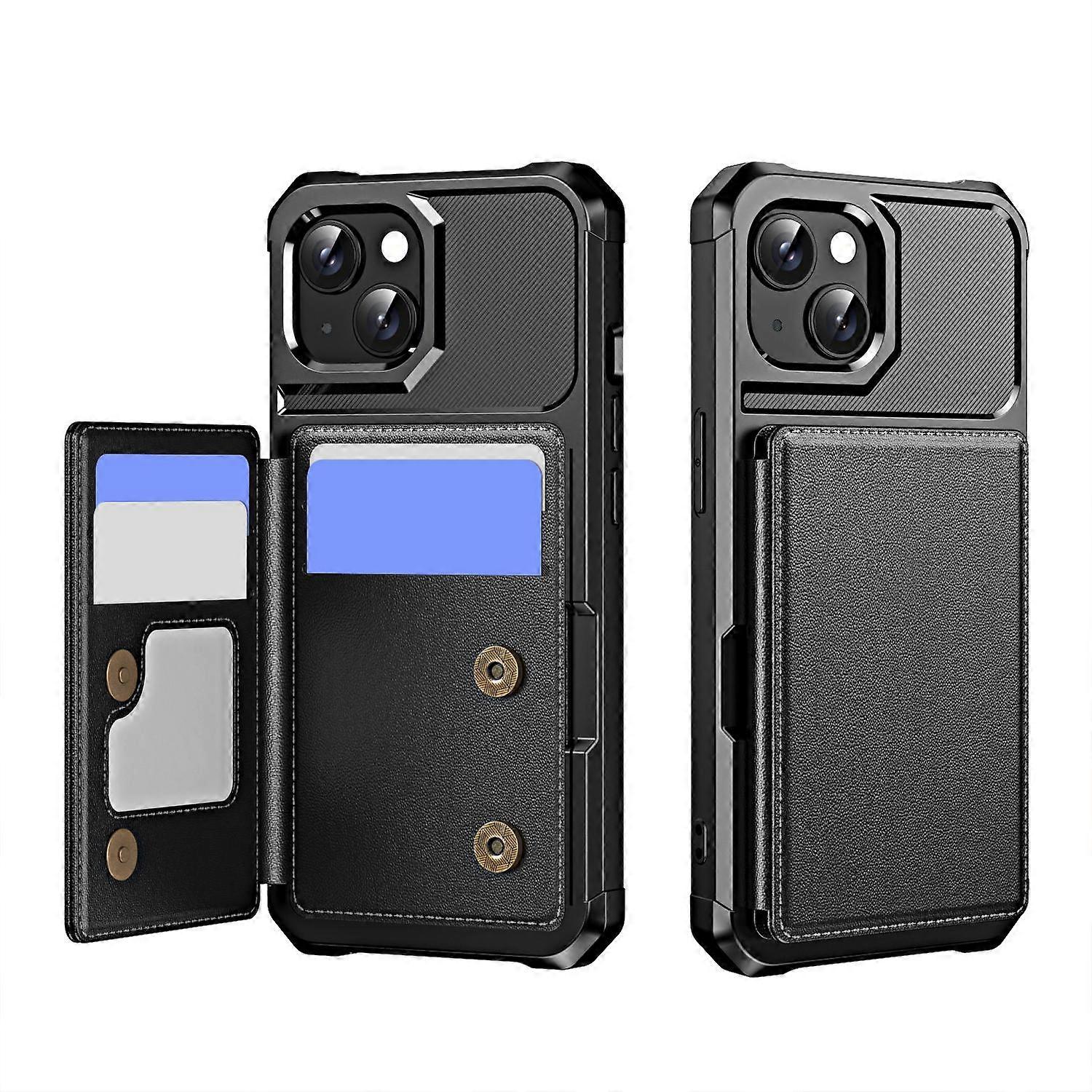 Horizontal Flip Card Slot Leather Phone Case For iPhone 14 Plus - Image 1