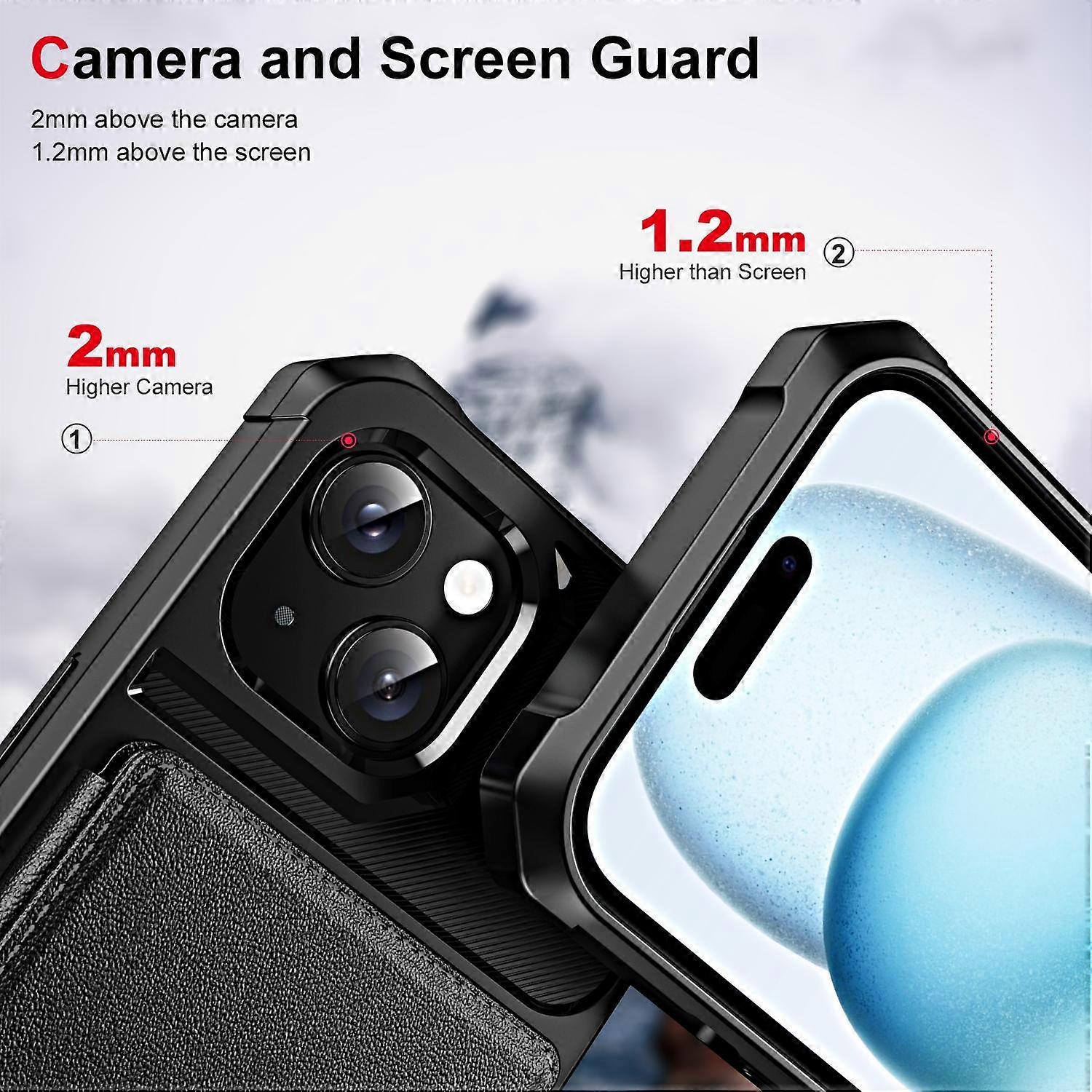 Horizontal Flip Card Slot Leather Phone Case For iPhone 14 Plus - Image 4