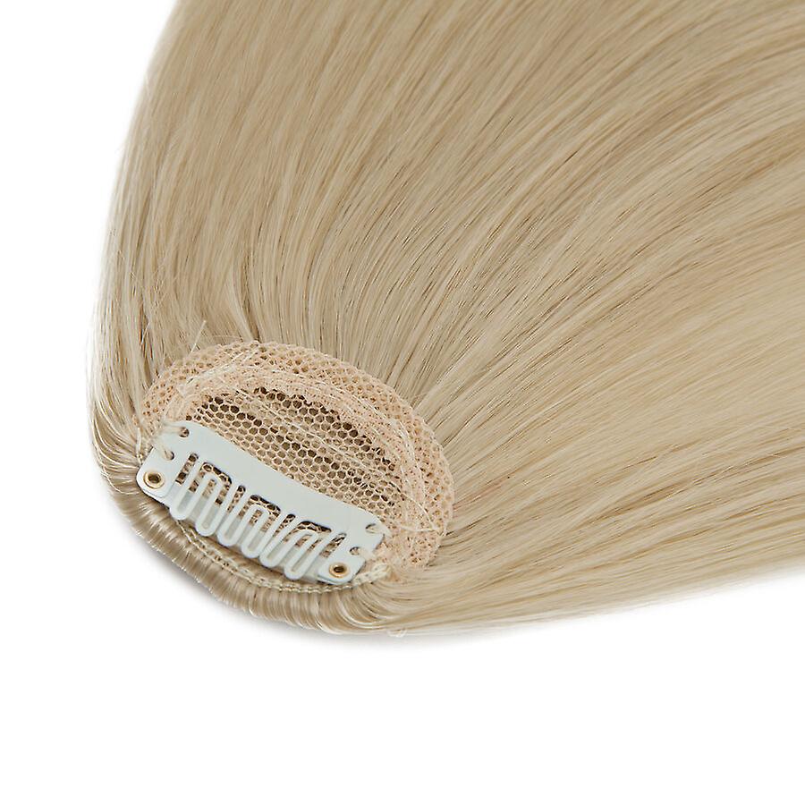 Clip In Hair Bangs Extensions French Bangs 28cm Blonde Bleachblonde Hair Pieces - Image 3