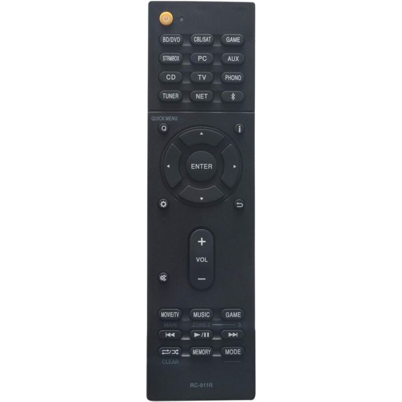 Onkyo Remote Control RC-911R for TX-NR578, TX-DS787, TX-NR777, TX-NR686, HT-S7805, TX-RZ720, TX-RZ610, TX-RZ710 - Image 1