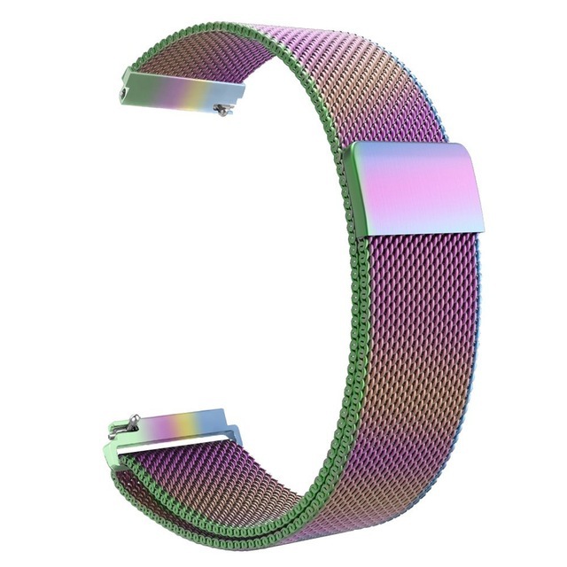 Garmin Venu 2 Venu 2S Venu SQ Compatible Stainless Steel Milanese Magnetic Bracelet Black - Image 8