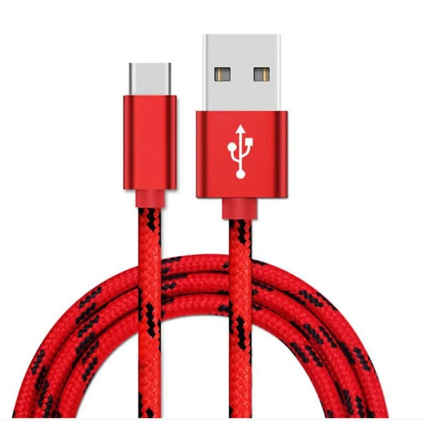 3m Red Fast Charging USB-C Cable Compatible withSamsung Galaxy S21 S22 S23 - Image 1