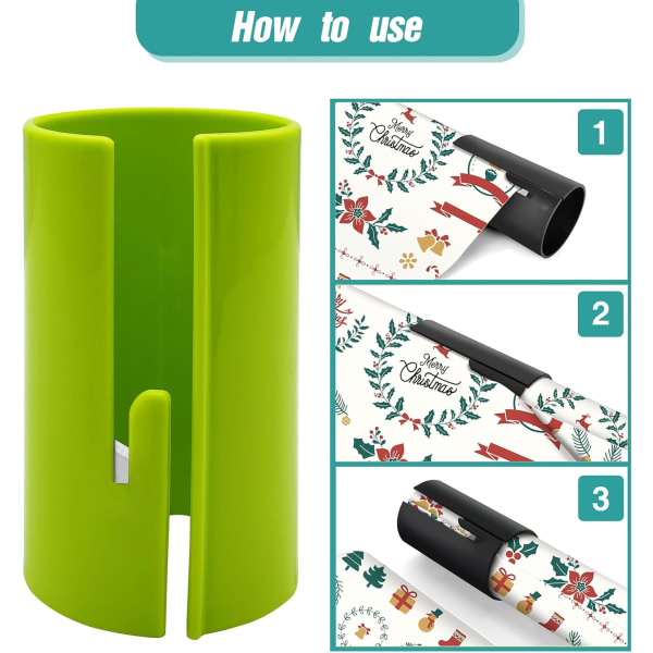 4-pack Sliding Wrapping Paper Cutters - Portable Gift Wrapping Paper Roll Cutter for Christmas and Birthday Wrapping - Image 3