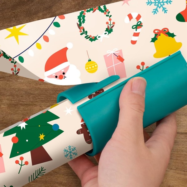 4-pack Sliding Wrapping Paper Cutters - Portable Gift Wrapping Paper Roll Cutter for Christmas and Birthday Wrapping - Image 5