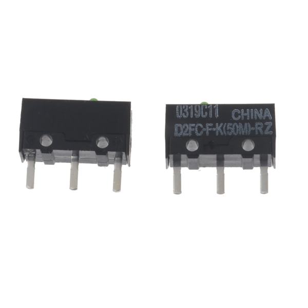 2pcs Green Dot Mouse Microswitch D2FC-FK(50M)-RZ for Razer Mouse Microswitches 50 Million Clicks for Lifetime - Image 1