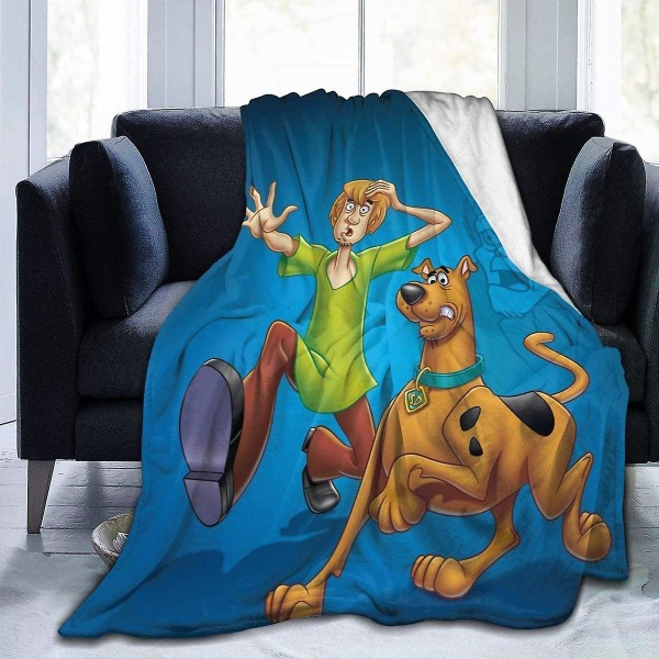 S-coo-by-doo Soft Fleece Blankets for Sofa, Bed, Couch Luxurious Warm Blanket for All Seasons for Teens -x187 50x40in 125x100cm - Image 1