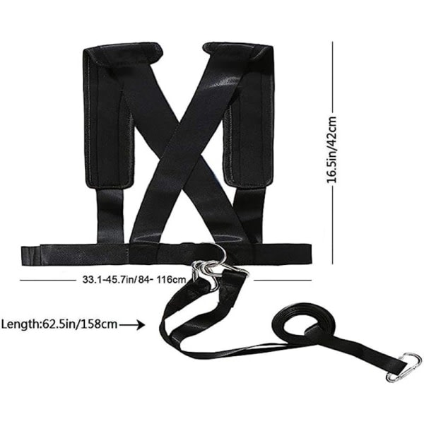 Sled Harness Tire Pull Harness Fitness Resistance Training Workout - Image 3