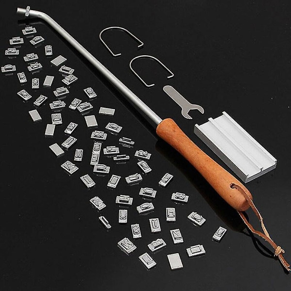 Barbecue Meat Stamp Wooden Handle DIY Steak Branding Tool - Image 5