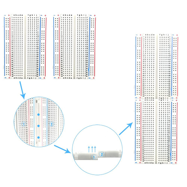 Breadboard/Mini Breadboard/Experiment Board 400 holes long - Image 4