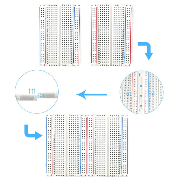 Breadboard/Mini Breadboard/Experiment Board 400 holes long - Image 5