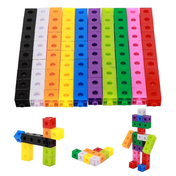 100pcs Children's Construction Toys Snap Cube Toys Educational - Image 1