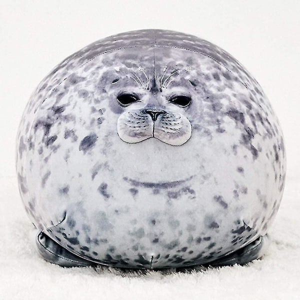 60cm seal pillow, chubby blob seal pillow Cute seal stuffed animal cotton plush toy Pillow Co - Image 4