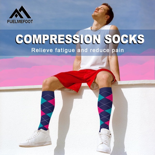 Compression Socks 6 Pairs for Women Men 15-20 mmHg Knee High Gradual Support for Nurses Athletes Medical Use - Image 3
