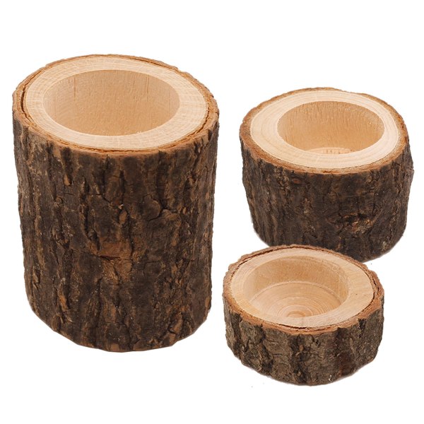 Wooden Candle Holder Rustic For Home Wedding Creative Decoration Comb - Image 1