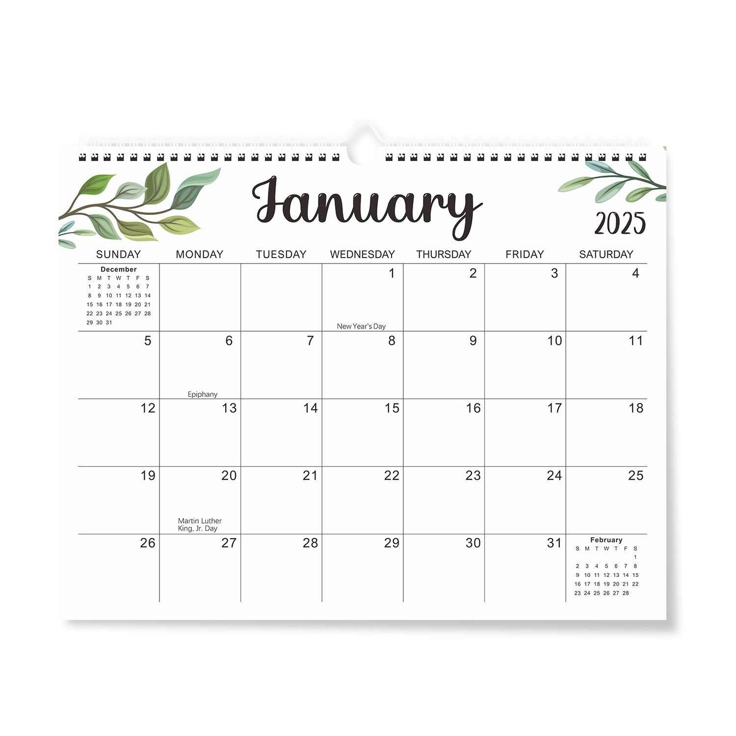 2025 Calendar - 14.5 x 11.4 inch 2025 Wall Calendar in Progress - Image 1