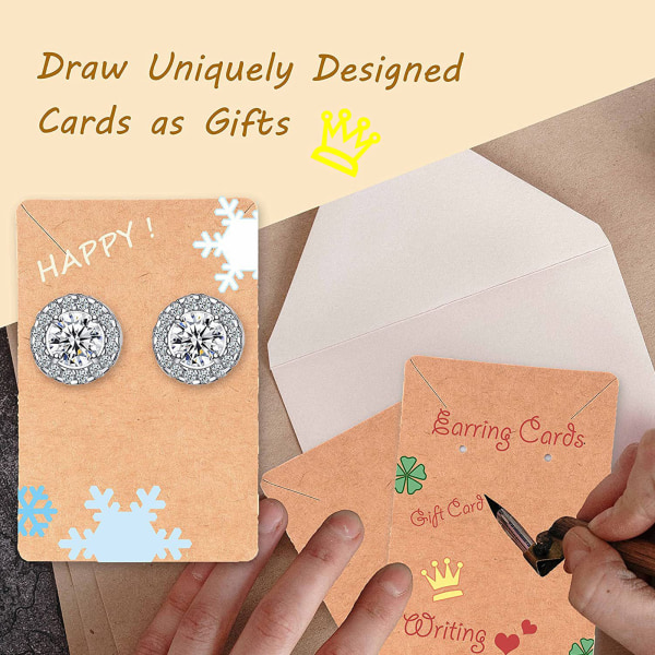 Earring Display Cards 480pcs with Plastic Bag Jewelry Packaging for Necklace Compatible with Oral-B Braun Philips - Image 5
