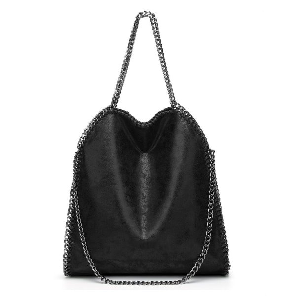 Shoulder bag women chain luxury handbag chain soft bag crossbody bag women handbag Black-WELLNGS - Image 1