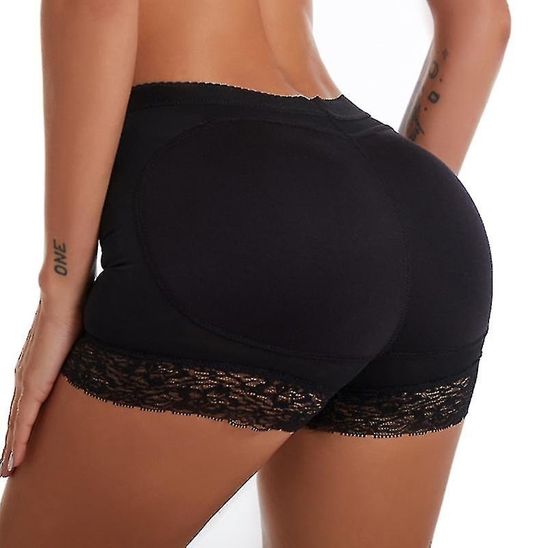Women's Body Shaper Padded Butt Lifter Shorts Black S with Fake Bum Hip Enhancer Push Up Panty - Image 4