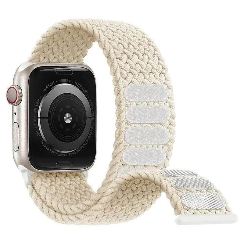 Braided Solo Loop Compatible with Apple Watch Ultra 49mm 45mm 44mm 42mm 41mm 40mm 38mm for Series 9 8 7 6 5 4 3 SE SummerU Bracelet - Image 3