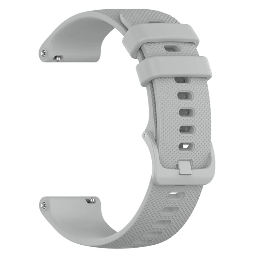20 22mm Silicone Strap for Garmin Venu 3 Band Forerunner 265 255 245 Music Vivoactive 4 Band for Garmin Venu Sq 2 Plus Bracelet Gray Gray 20mm - Image 1